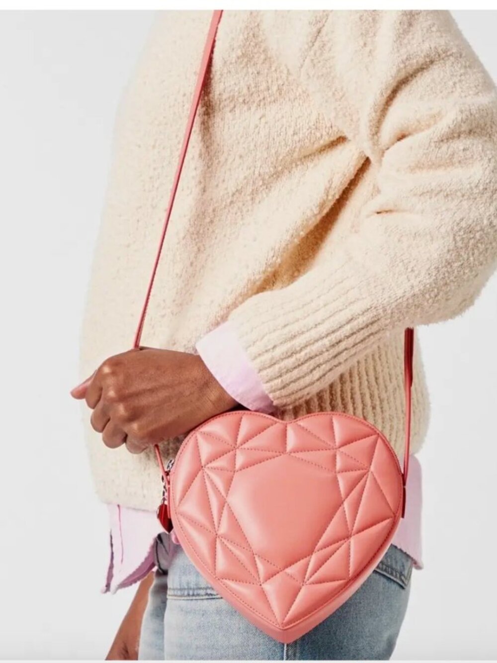 NEW!! Tiffany & Co. Quilted Heart Crossbody Bag